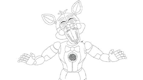 foxy coloring page  getdrawings