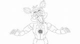 Foxy Fnaf Funtime Freddy Bonnie Getcolorings Colorin Pm1 Sugar Curatorreview sketch template