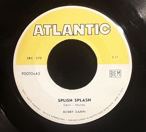 bobby darin splish splash 1960 vinyl discogs