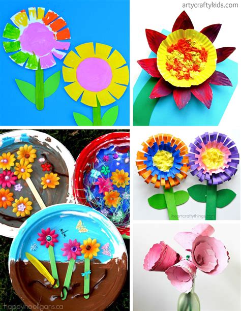 flower art  craft  kindergarten home alqu