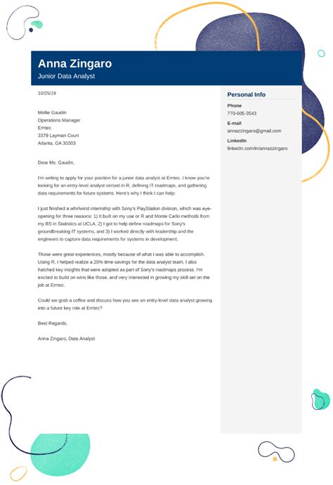 data analyst cover letter examples ready   templates