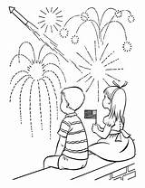 Coloring Pages July 4th Fireworks Diwali Printable Independence Happy Colouring Print Diya Kids Color Fourth Patriotic Getcolorings Yom Atzmaut Ha sketch template
