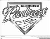 Coloring Pages Sox Red Boston Kids Padres San Diego Baseball Popular Library sketch template