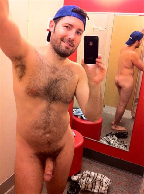 chubby dude shows his small cut dick nude men selfies