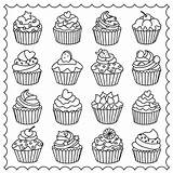 Coloring Pages Cupcake Adults Easy Cupcakes Adult Colouring Printable Kids Cakes Para Colorir Color Drawing Cup Desenho Sheets Tea Coffee sketch template