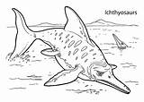 Ichthyosaurs sketch template