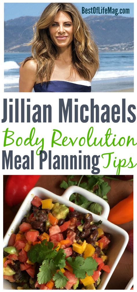 Jillian Michaels Body Revolution Meal Plan Tips The Best Of Life