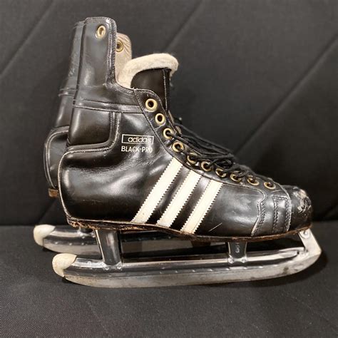 adidas rare vintage black pro size  ice hockey skates