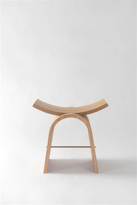 fuji wood stool minimalist and modern inspiration from brazil by tiago