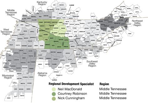 middle tennessee region