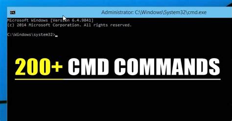 list     commands   cmd window  prompt