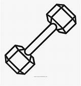Weights Dumbbell Clipartkey sketch template
