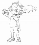 Splatoon Coloring Inkling Pages Boy Drawing Character Octoling Lineart Printable Sheets Girl Kids Print Sketch Game Template Splatoon2 Size Popular sketch template