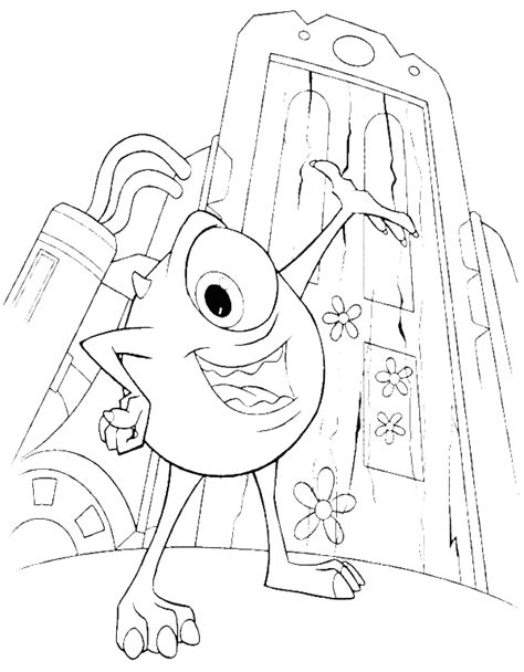 monster mike monster  coloring pages monster  coloring pages