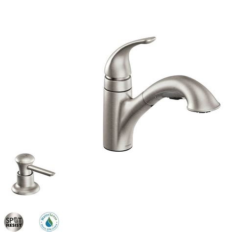 moen ca caprillo single handle kitchen faucet spot resist stainless walmartcom