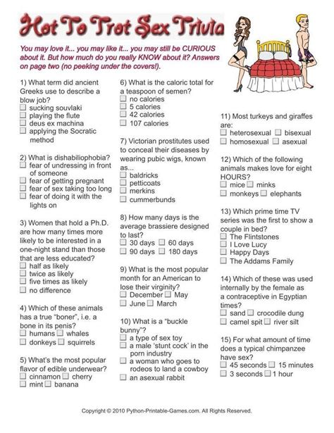 games for lovers facts about sex trivia 3 95 valentine s day printable games pinterest