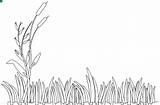 Grass Outline Clipart Colouring Pages Drawing Coloring Clip Tall Template Vector Blades Transparent Kids Sketch Flower Arts Clker Print Cliparts sketch template