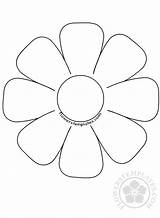Flower Petals Coloring Spring Flowers Pages Templates Flowerstemplates sketch template