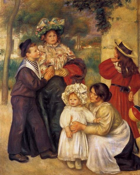 artists family  painting pierre auguste renoir oil paintings