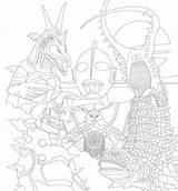 Coloring Yuji Monster Ultra Kaida sketch template