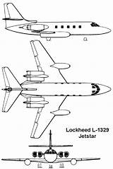Jetstar Lockheed 1329 Ferrière sketch template