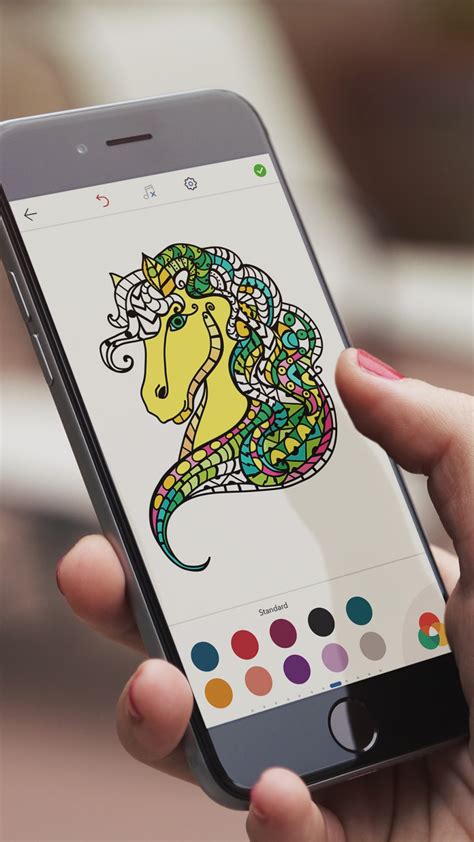 horse coloring book  adults  iphone