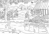 Farmers Colouring Favoreads sketch template