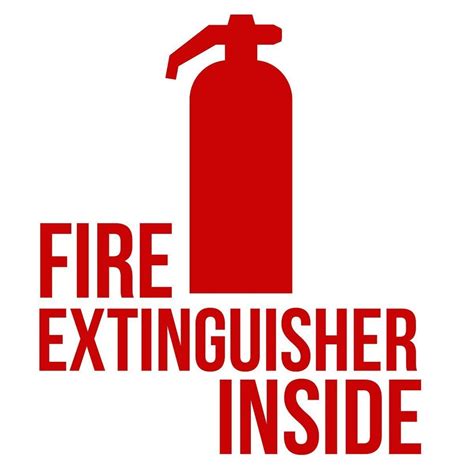 fire extinguisher  decal  symbol  decals