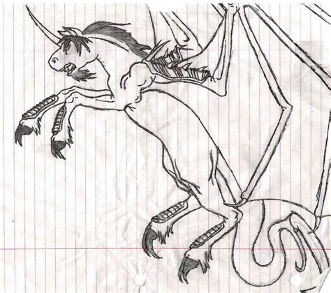 dragon unicorn hybrid  lifetolifeless  deviantart