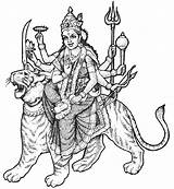 Hindu Mythology Goddesses sketch template
