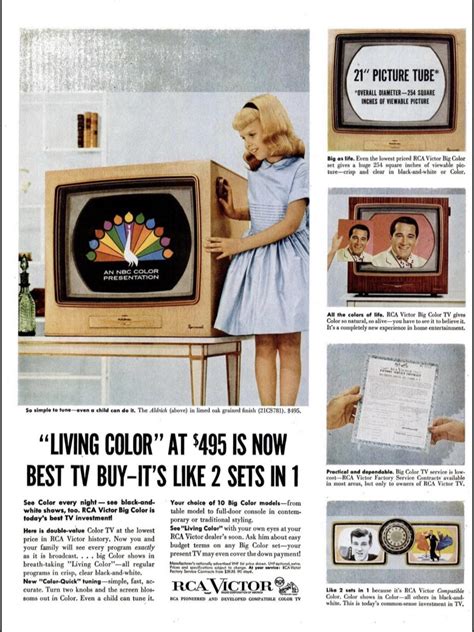 rca victor color television ad rvintageads