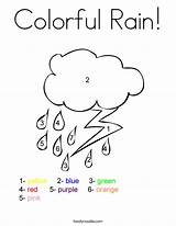 Coloring Pages Rain Weather Preschool Colorful Noodle Clipart Twisty Printable Print Books Pdf Tracing Templates sketch template