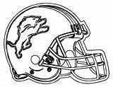 Coloring Detroit Helmet Pages Football Nfl Printable Helmets Lions Drawing Broncos Tigers Logo Color Bike Kids Clemson Denver Dirt Bears sketch template