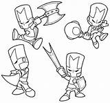 Coloring Castle Crashers Pages Inked Cartoons Deviantart Mermaid Tunes Looney Ariel Baby Little sketch template