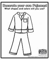 Pajama Coloring Pajamas Pages Polar Express Preschool Llama Red Template Crafts Party Activities Kids Decorate Letter Printable Christmas Sheets Winter sketch template