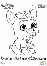 Coloring Haven Whisker Pages Palace Officer Police Pets Disney Printable Princess Pet Drawing sketch template