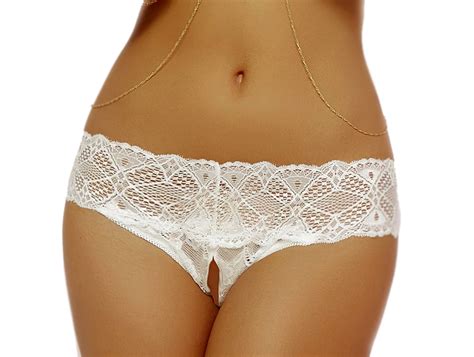 lacy line sexy crochet lace open crotch thong