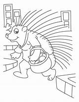 Coloring Porcupine Pages Pig Quill Bestcoloringpagesforkids Sheet Kids sketch template