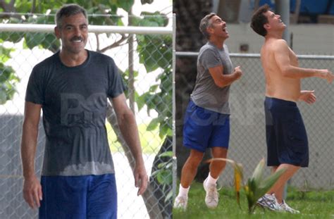 photos of george clooney playing basketball in puerto rico