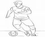 Aguero Soccer Coloring Sergio Pages Printable sketch template