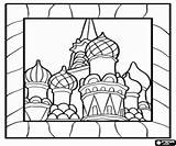 Basilius Cathedral Koepels Kleurplaten Bezienswaardigheden Monumenten Moskou Kuppeln Moskau sketch template