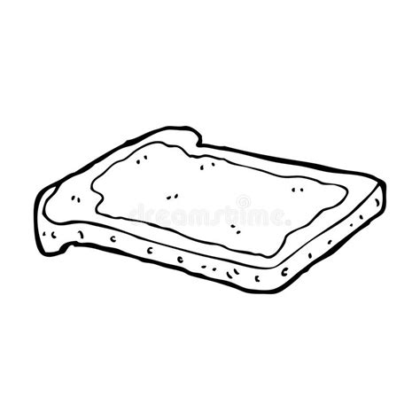 Cartoon Jam On Toast Stock Illustration Illustration Of