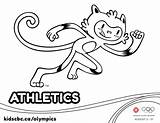 Athletics Colouring Olympic Games Olympics Sheet Rio Cbc Kids sketch template