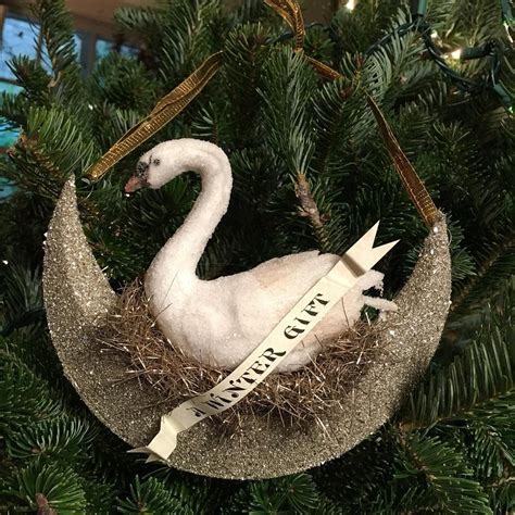 wendy addison swan floating on crescent moon ornament is special for this weekend only only