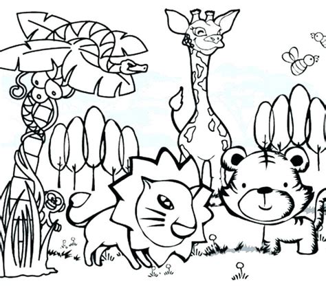 printable animal coloring pages  kids  getdrawings