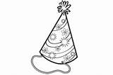 Hat Party Coloring Pages Birthday Drawing Activity Paintingvalley sketch template