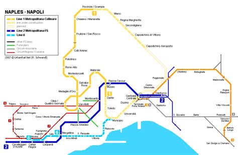 naples subway map   metro  naples high resolution map  underground network