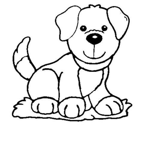 pin  dog coloring page