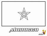 Morocco Flagge Yescoloring Coloringhome Brasilien sketch template
