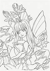 Fairy Outlines Rose Drawing Outline Deviantart Coloring Pages Getdrawings Simple Choose Board sketch template